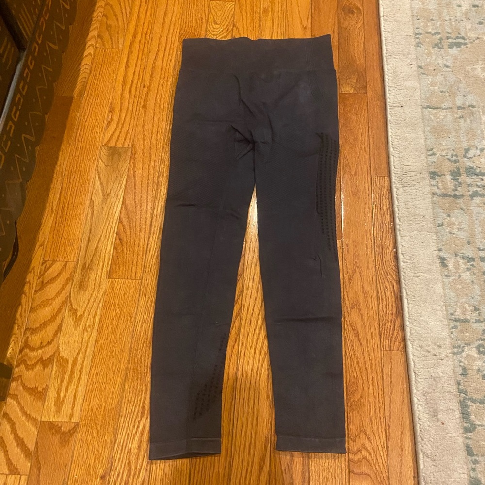 Purvelo Dark Gun Metal Mesh Leggings